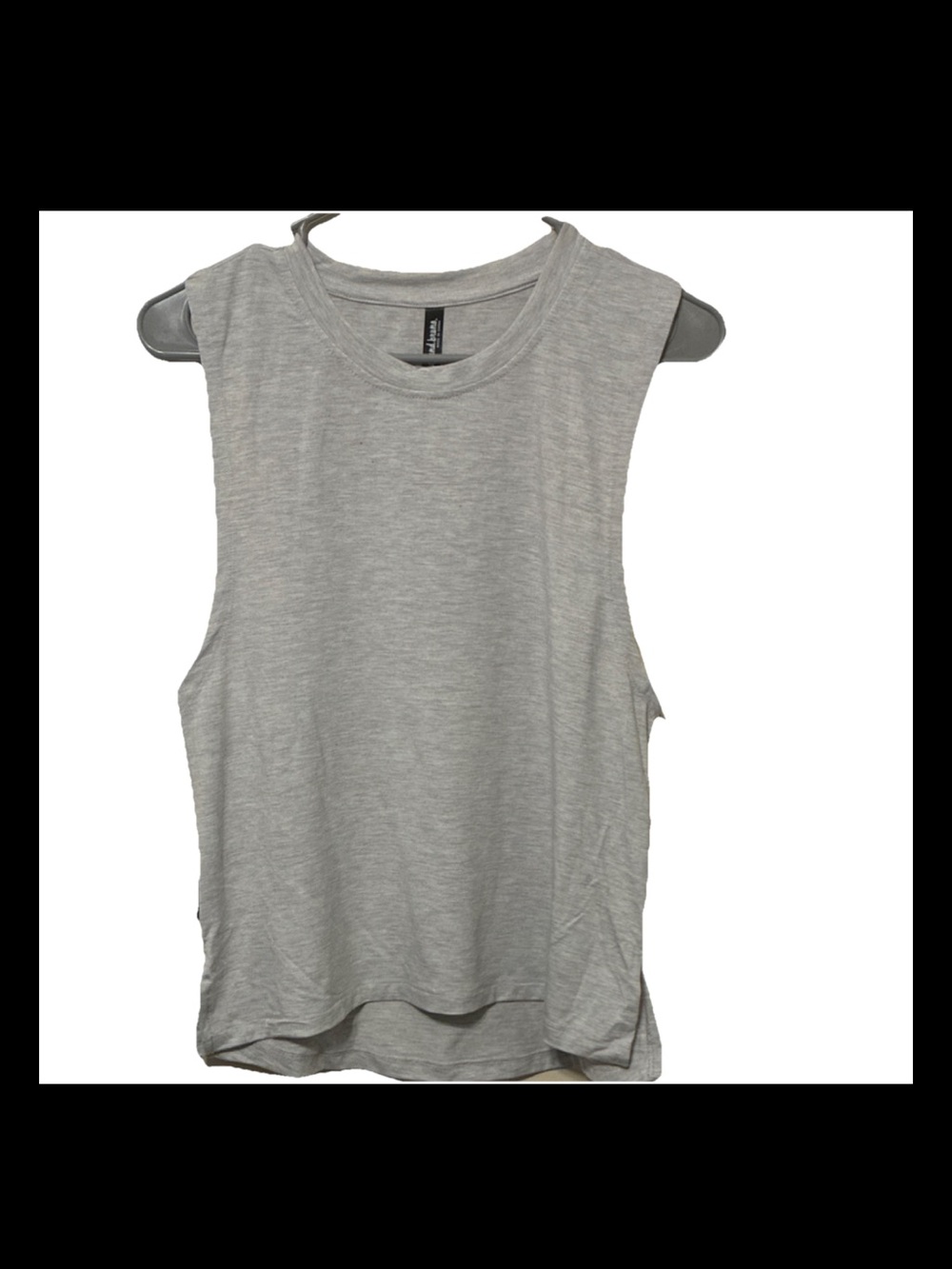 Casual Crewneck Sleeveless Tank - Light Gray